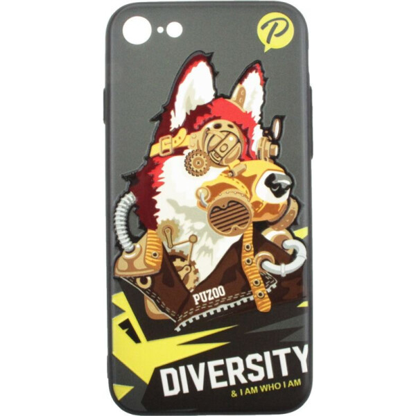 

Чехол-накладка PUZOO TPU with UV Printing Punk Phone iPhone 7/8 Black