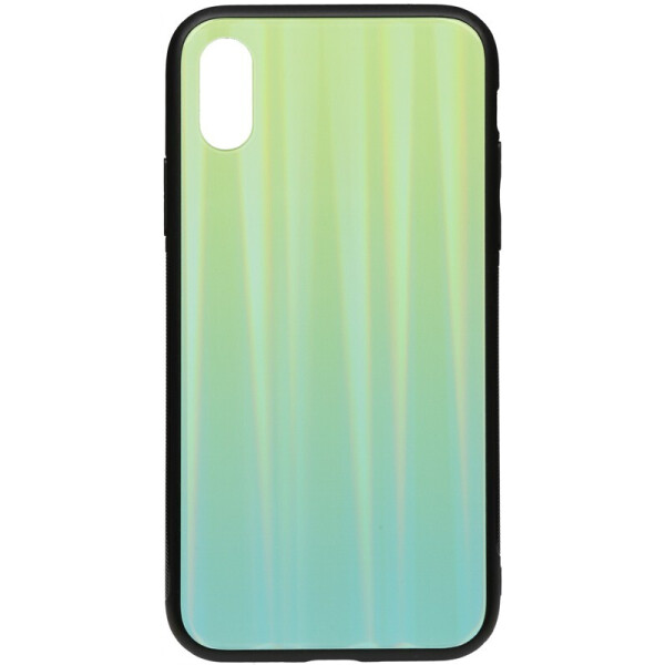 

Чехол-накладка TOTO Aurora Print Glass Case для Apple iPhone Xs Max Green
