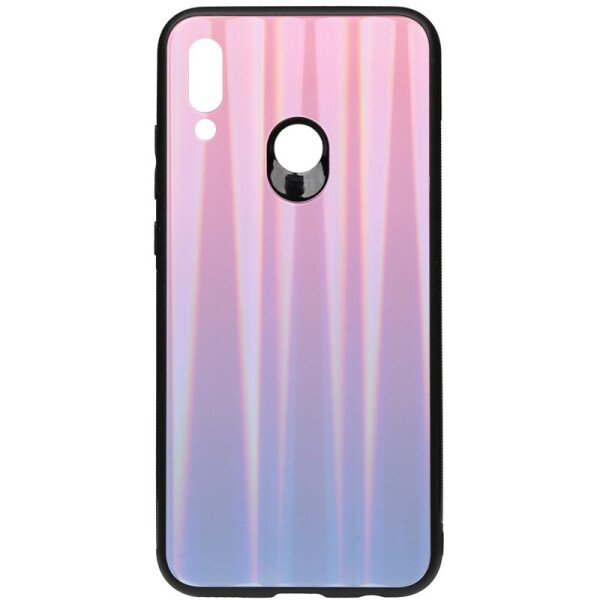 

Чехол-накладка TOTO Aurora Print Glass Case для Huawei P Smart 2019 Lilac