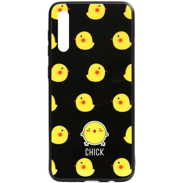 

Чехол-накладка TOTO Cartoon Print Glass Case для Samsung Galaxy A70 Chick