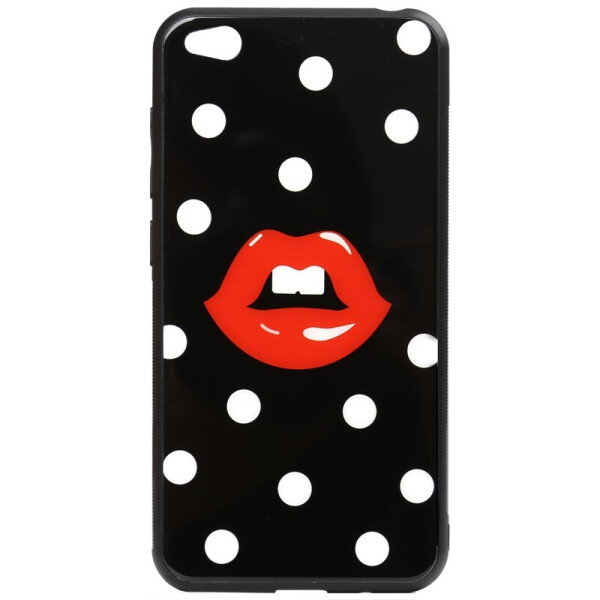 

Чехол-накладка TOTO Cartoon Print Glass Case для Xiaomi Redmi Go Red Lips