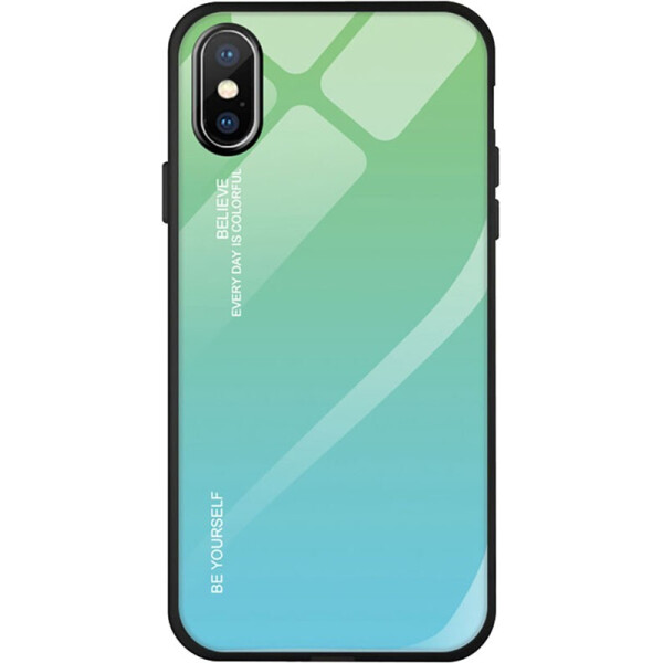 

Чехол-накладка TOTO Glass Case Gradient для Apple iPhone Xs Max Turquoise