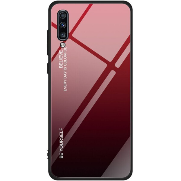 

Чехол-накладка TOTO Glass Case Gradient для Samsung Galaxy A50 (A505) Red