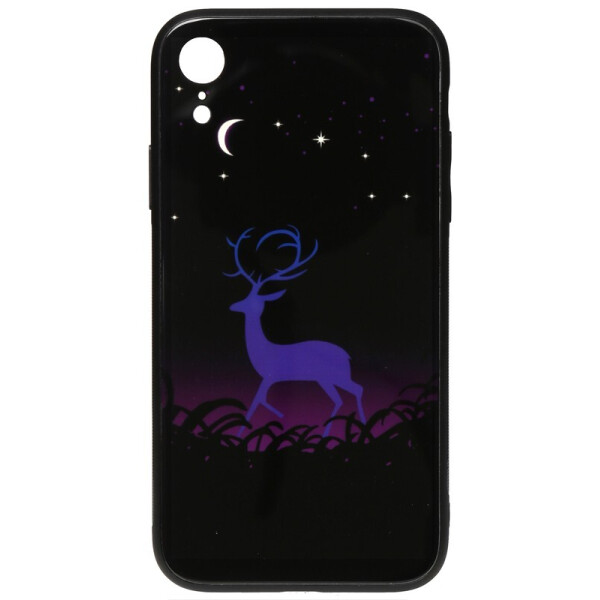 

Чехол-накладка TOTO Night Light Print Glass Case для Apple iPhone Xr Deer