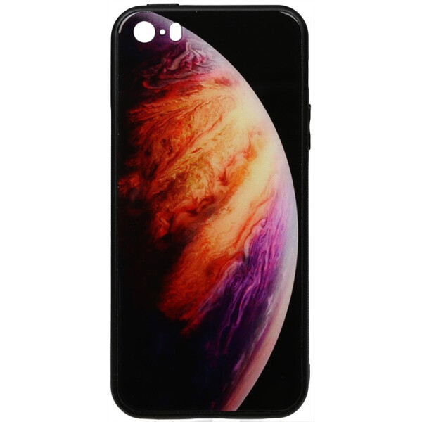 

Чехол-накладка TOTO Print Glass Space Case для Apple iPhone SE/5S/5 Lilac