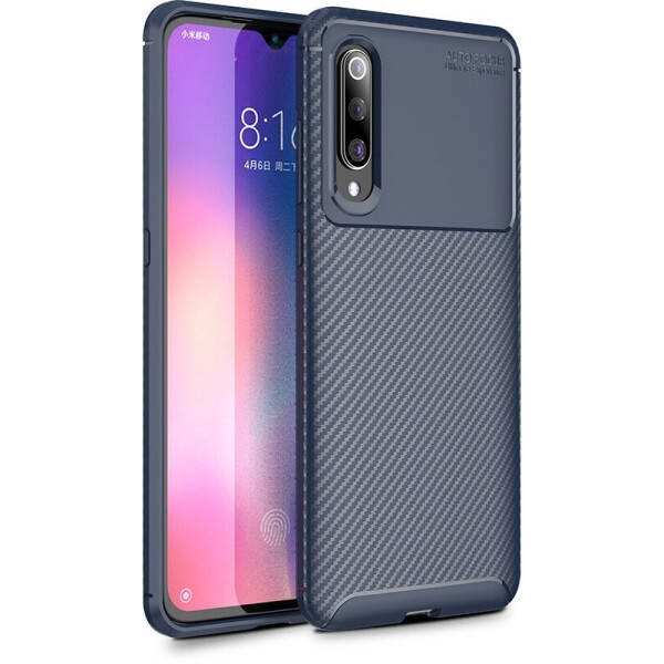 

Чехол-накладка TOTO TPU Carbon Fiber 1,5mm Case Xiaomi Mi 9 Dark Blue