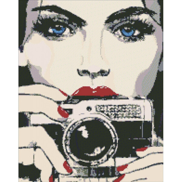 

Алмазная Вышивка. "девушка С Фотоаппаратом" 40*50 См. Am6015