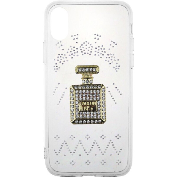 

Чехол-накладка TOTO TPU case with stones для iPhone X Perfume Transparent