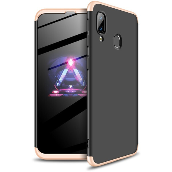 

Чехол-накладка GKK 3 in 1 Hard PC Case Samsung Galaxy A40 Gold/Black