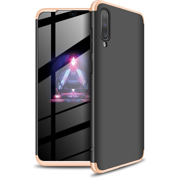 

Чехол-накладка GKK 3 in 1 Hard PC Case Samsung Galaxy A70 Gold/Black