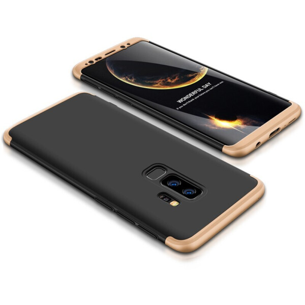 

Чехол-накладка GKK 3 in 1 Hard PC Case Samsung Galaxy S9+ Gold/Black