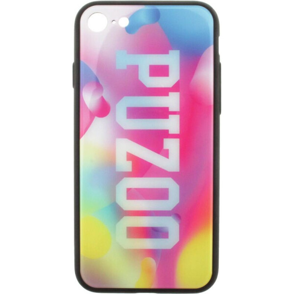 

Чехол-накладка PUZOO Glass Printing with TPU Visions iPhone 7/8 Pink