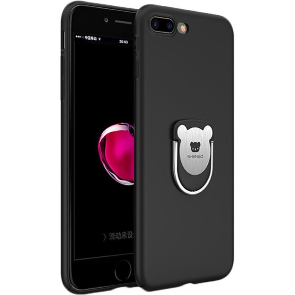 

Чехол-накладка SHENGO Soft-touch holder TPU Case iPhone 7 Plus Black