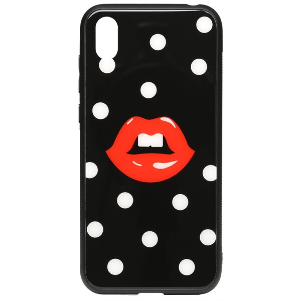 

Чехол-накладка TOTO Cartoon Print Glass Case для Huawei Y5 2019 Red Lips