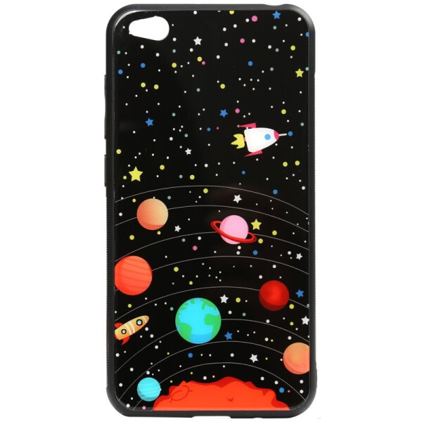 

Чехол-накладка TOTO Cartoon Print Glass Case для Xiaomi Redmi Go Planets