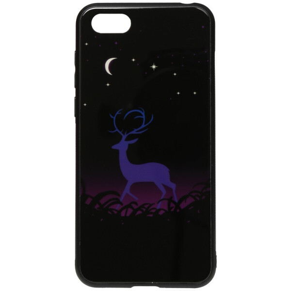

Чехол-накладка TOTO Night Light Print Glass Case для Huawei Y5 2018 Deer