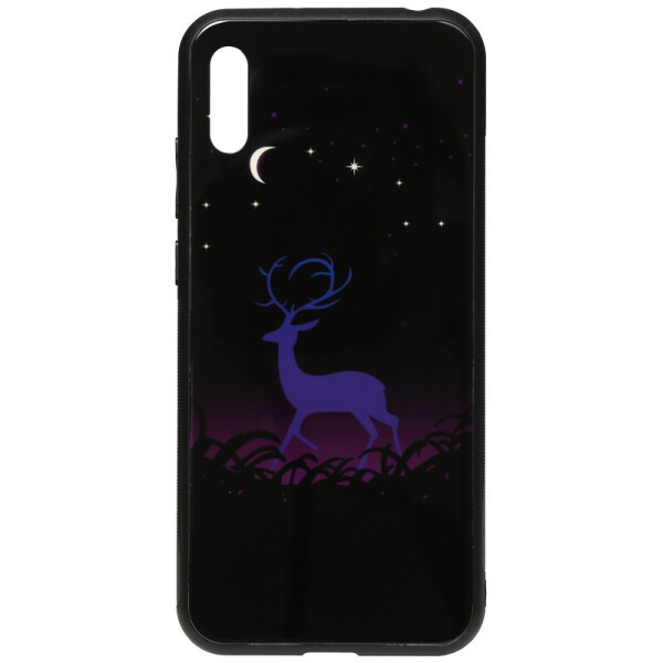 

Чехол-накладка TOTO Night Light Print Glass Case для Huawei Y6 2019 Deer
