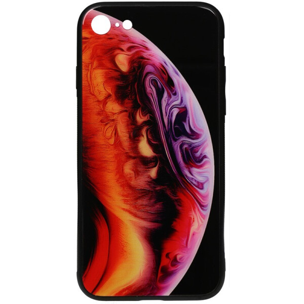 

Чехол-накладка TOTO Print Glass Space Case для Apple iPhone 7/8 Amethyst