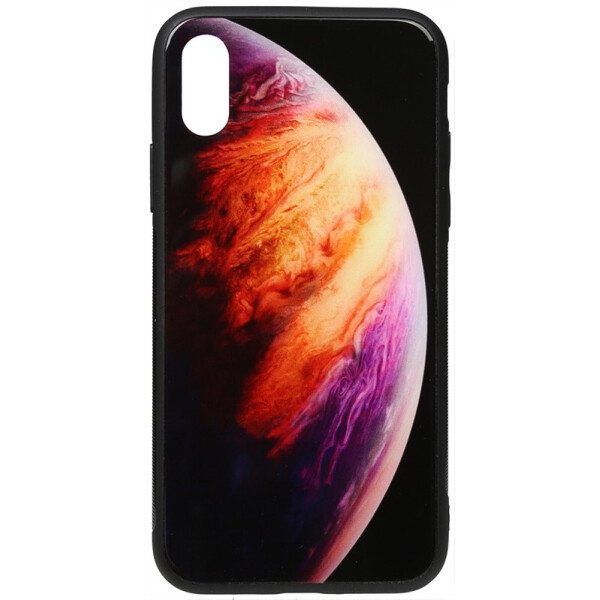 

Чехол-накладка TOTO Print Glass Space Case для Apple iPhone XS MAX Lilac