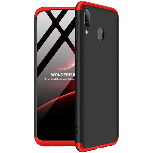 

Чехол-накладка GKK 3 in 1 Hard PC Case Samsung Galaxy M20 Red/Black