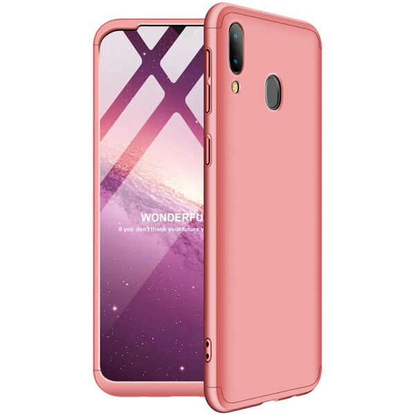 

Чехол-накладка GKK 3 in 1 Hard PC Case Samsung Galaxy M20 Rose Gold