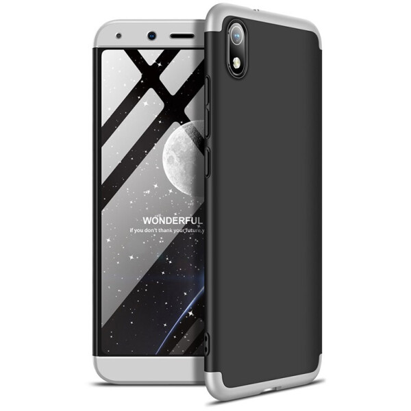 

Чехол-накладка GKK 3 in 1 Hard PC Case Xiaomi Redmi 7A Silver/Black