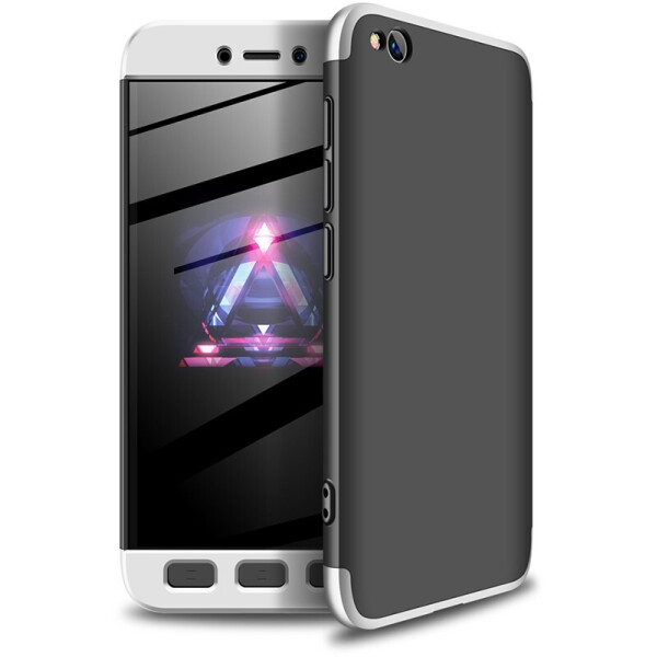 

Чехол-накладка GKK 3 in 1 Hard PC Case Xiaomi Redmi Go Silver/Black