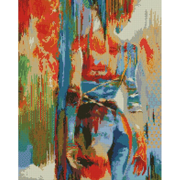 

Алмазная мозаика. "Женская загадочность" 40*50 см AM6035