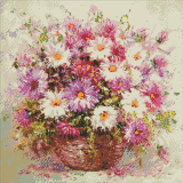 

Алмазная Мозаика. ";натюрморт С Цветами"; 40*40См Am5002