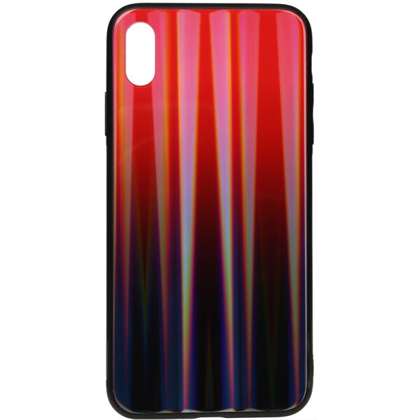 

Чехол-накладка TOTO Aurora Print Glass Case для Apple iPhone Xs Max Red
