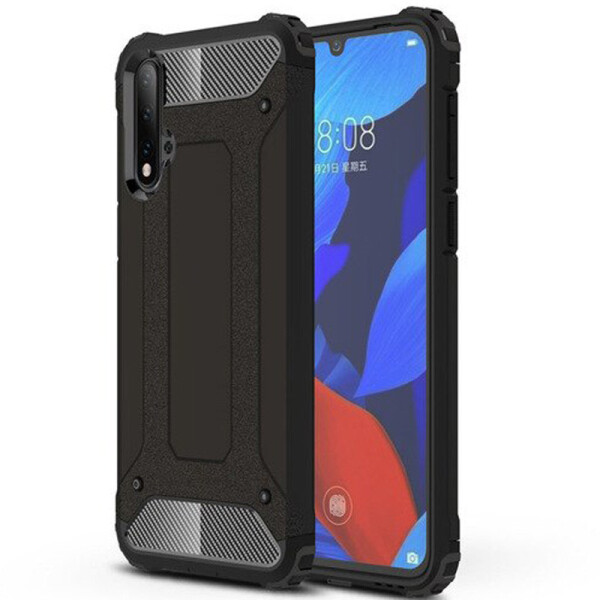 

Бронированный противоударный TPU+PC чехол Immortal для Huawei Nova 5 (Черный) (748350)