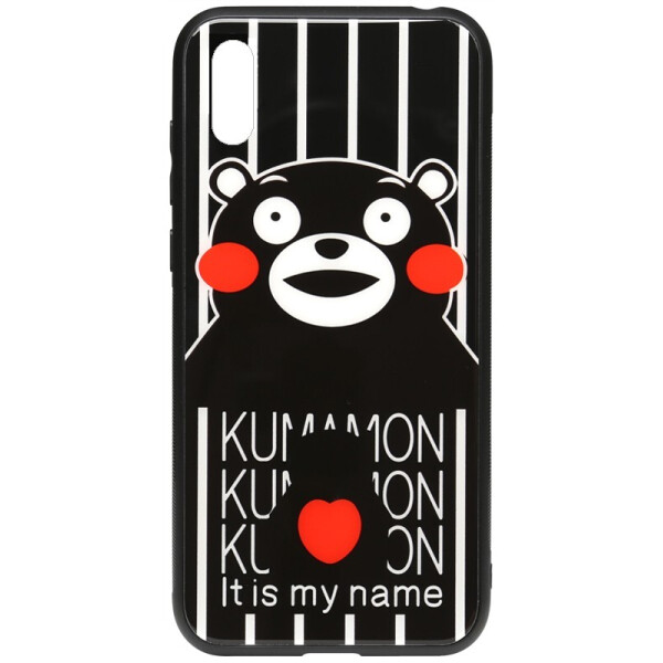

Чехол-накладка TOTO Cartoon Print Glass Case для Huawei Y6 2019 Kumamon