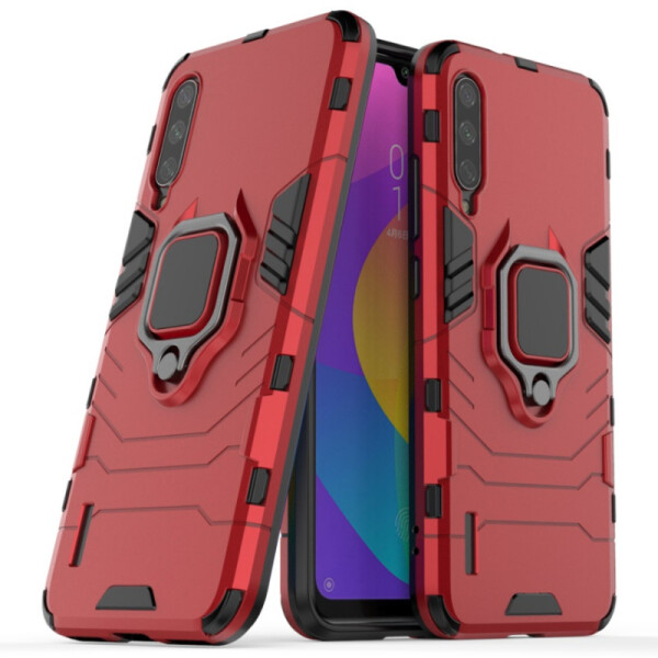 

Ударопрочный чехол Transformer Ring под магнитный держатель для Xiaomi Mi A3 (CC9e) (Красный / Dante Red) (746810)