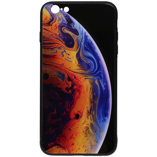 

Чехол-накладка TOTO Print Glass Space Case для Apple iPhone 6/6s Violet