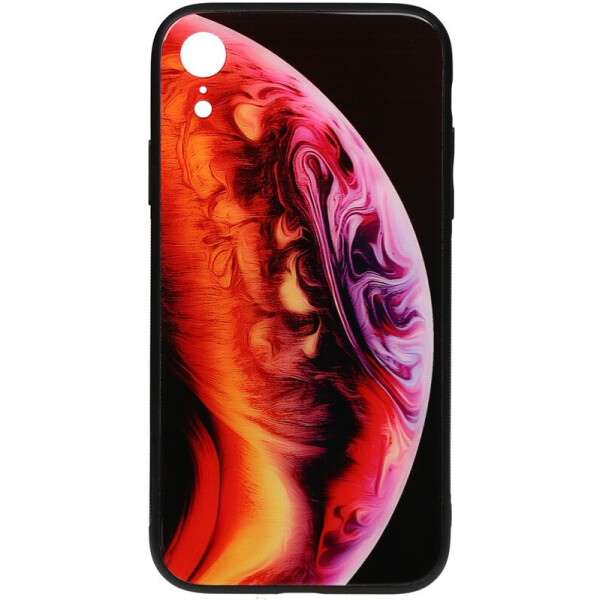 

Чехол-накладка TOTO Print Glass Space Case для Apple iPhone XR Amethyst