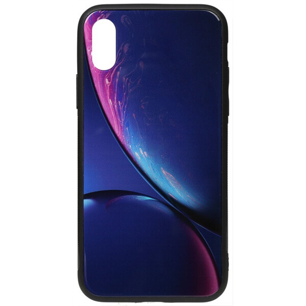 

Чехол-накладка TOTO Print Glass Space Case для Apple iPhone XS MAX Blue