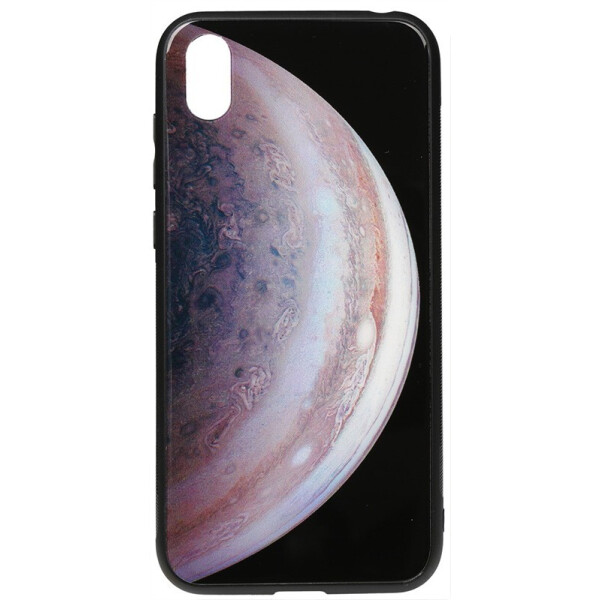 

Чехол-накладка TOTO Print Glass Space Case для Apple iPhone XS MAX Grey