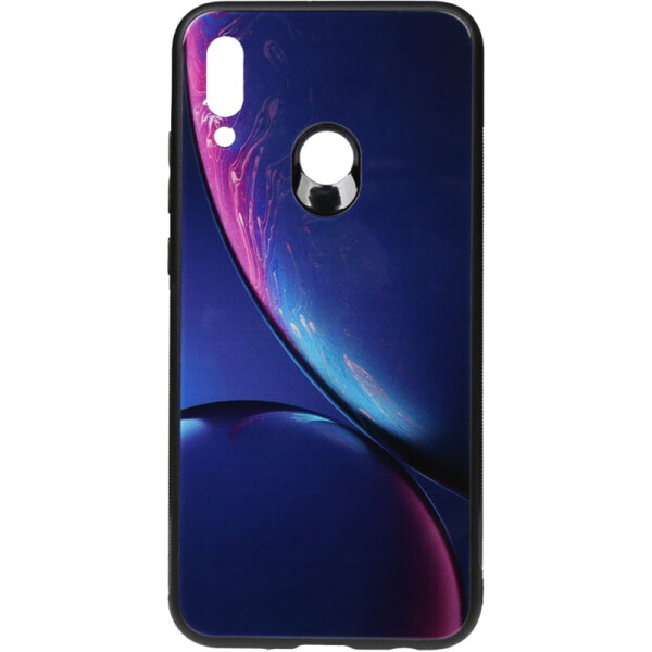 

Чехол-накладка TOTO Print Glass Space Case для Huawei P Smart 2019 Blue