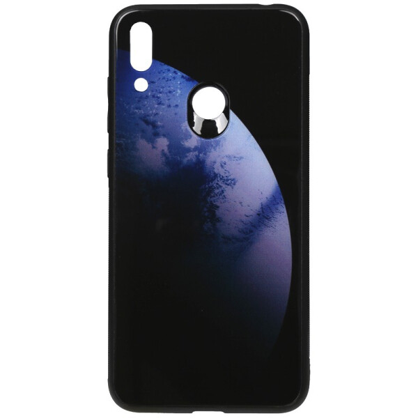 

Чехол-накладка TOTO Print Glass Space Case для Huawei Y7 2019 Dark Blue