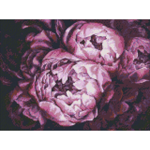 

Алмазная Вышивка. "королевские Пионы" 30*40См Am4007