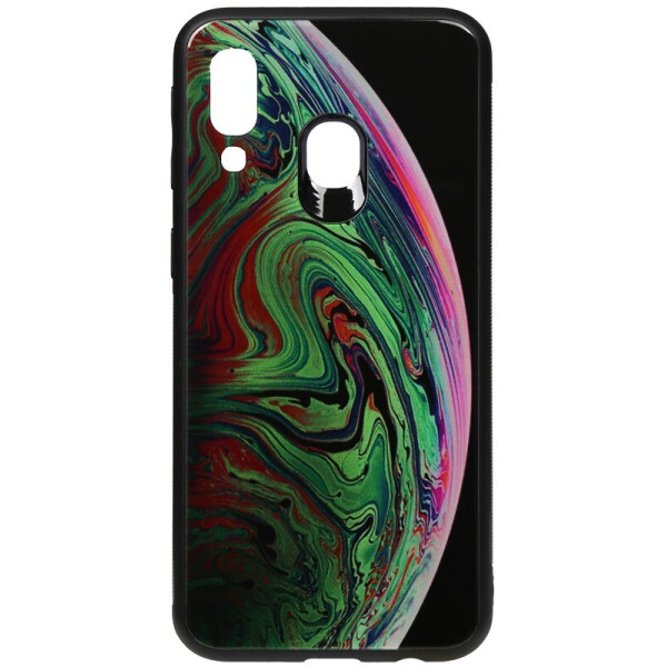 

Чехол-накладка TOTO Print Glass Space Case для Samsung Galaxy A40 Green