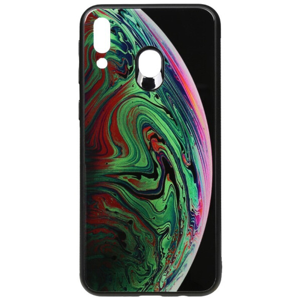 

Чехол-накладка TOTO Print Glass Space Case для Samsung Galaxy M20 Green