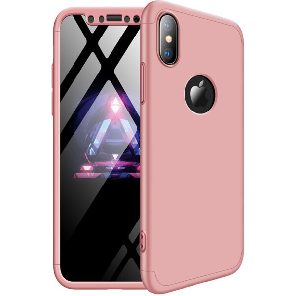 

Чехол-накладка GKK 3 in 1 Hard PC Case Apple iPhone X/Xs Rose Gold