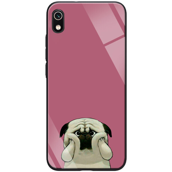 

TPU+Glass чехол ForFun для Xiaomi Redmi 7A (Мопс) (749570)