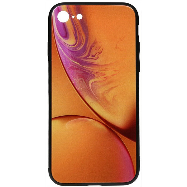 

Чехол-накладка TOTO Print Glass Space Case для Apple iPhone 7/8 Yellow