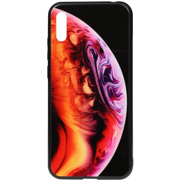 

Чехол-накладка TOTO Print Glass Space Case для Huawei Y6 2019 Amethyst