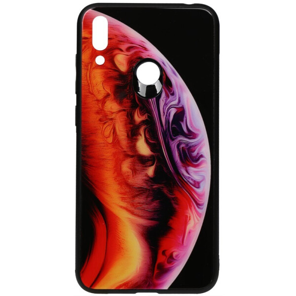 

Чехол-накладка TOTO Print Glass Space Case для Huawei Y7 2019 Amethyst