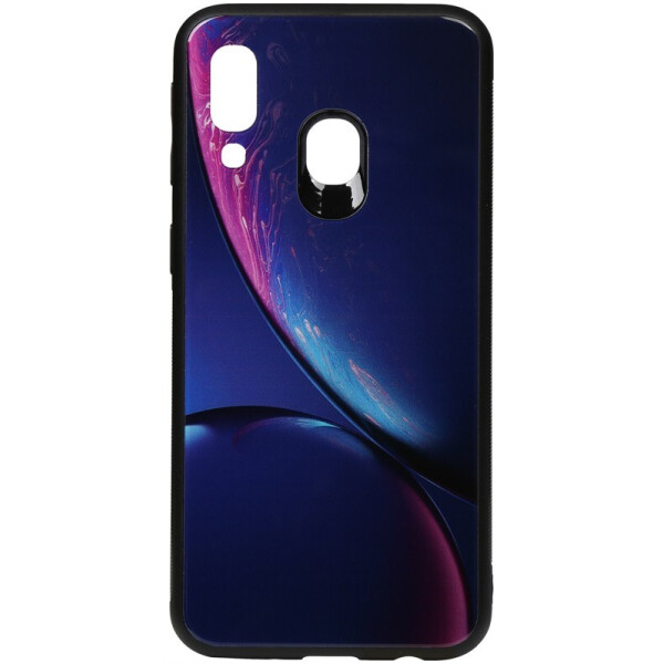 

Чехол-накладка TOTO Print Glass Space Case для Samsung Galaxy A40 Blue
