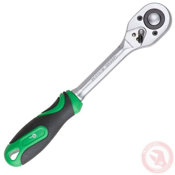 

Трещоточная Рукоятка 72 Зуба 3/8", Cr-V. Intertool Ht-2125