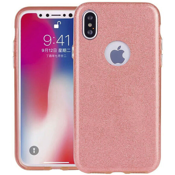 

Чехол-накладка TOTO TPU Case Rose series 3 IN 1 iPhone X Rose Gold
